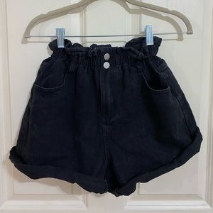 Princess Polly denim paperback shorts